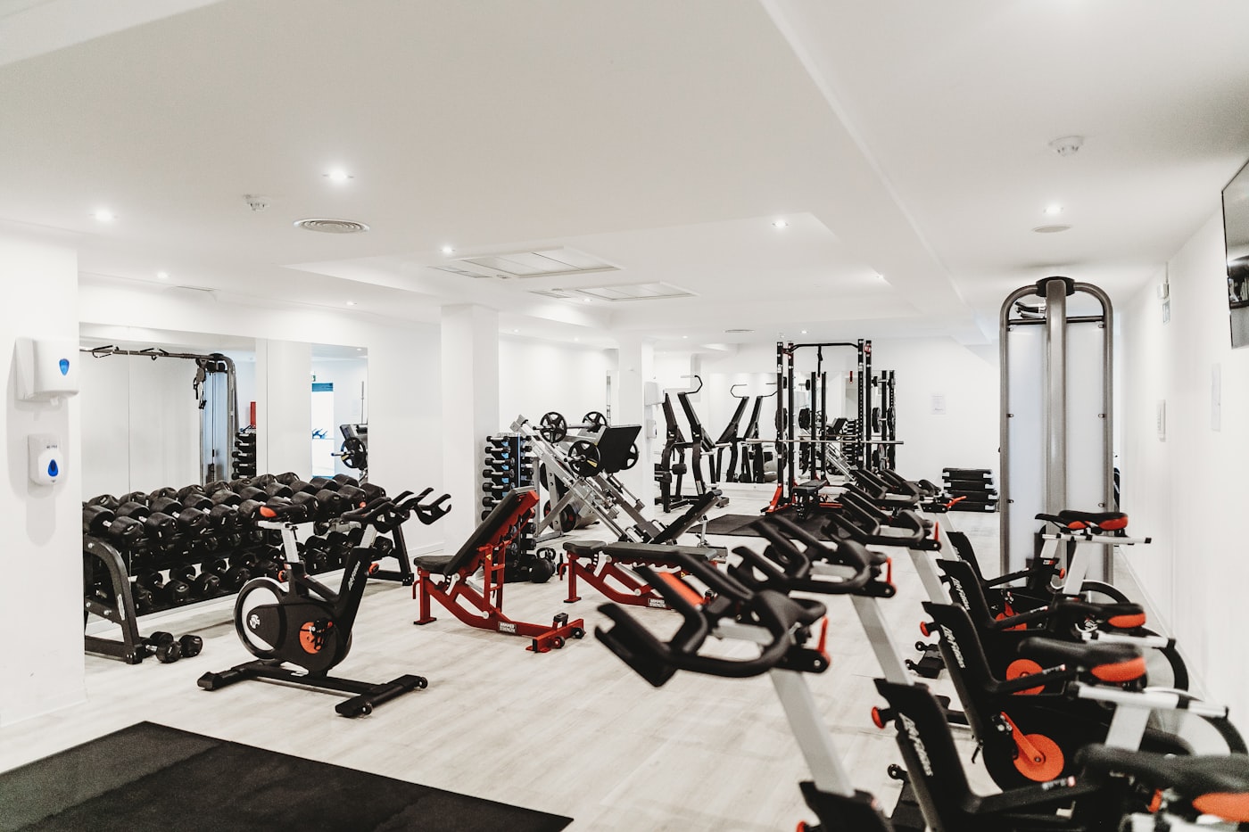 Interiér posilovny Pražačka Private Gym